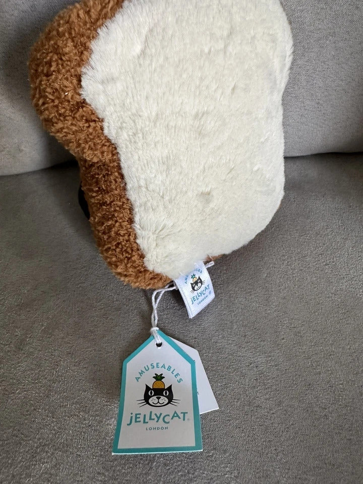Jellycat Authentic Amuseables Small Toast Plush Stuffy Stuffed Animal - Retired